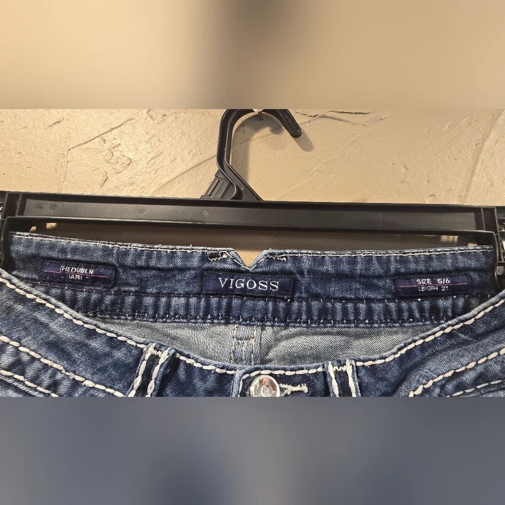 💥Vigoss Women's Dark Blue Cropped Jeans - Picture 7 of 7